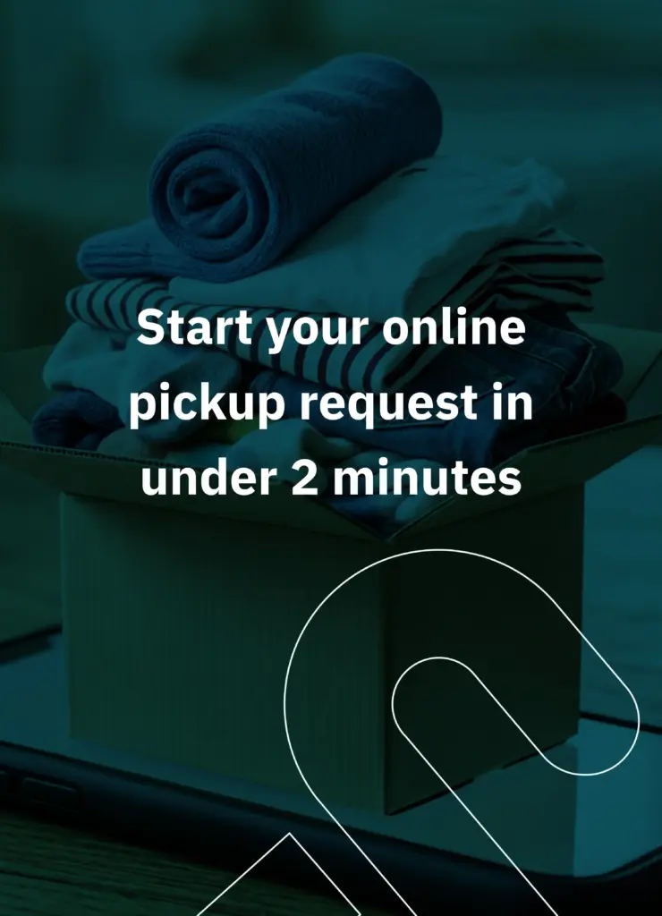 request clothes donation pickup online