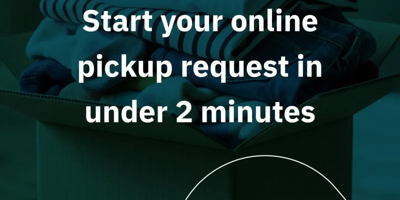 request clothes donation pickup online